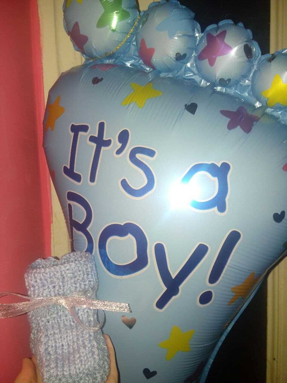 Детские пинетки в стиле it's a boy! it's a girl!