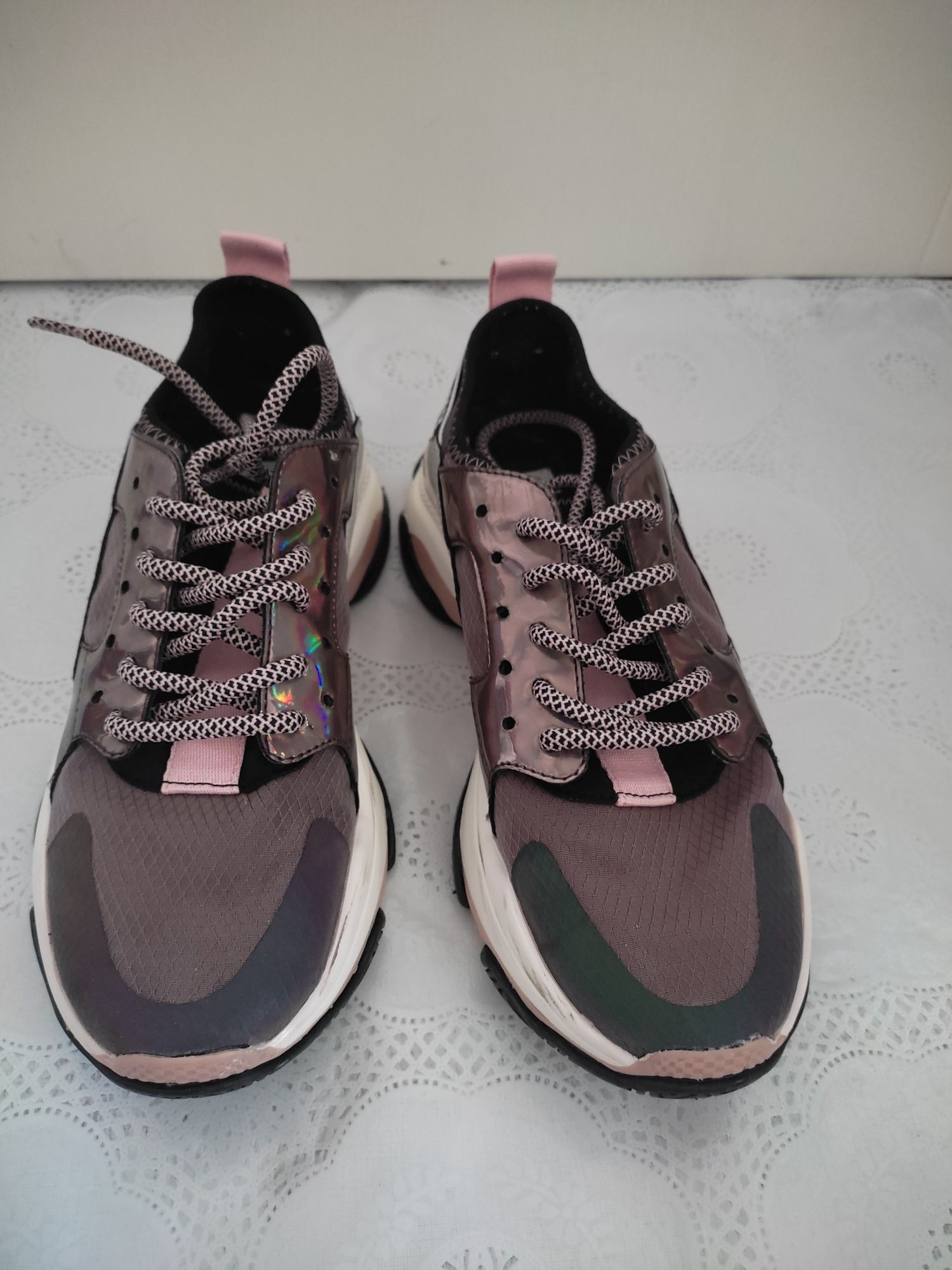 Adidas Steve Madden mov metalizat