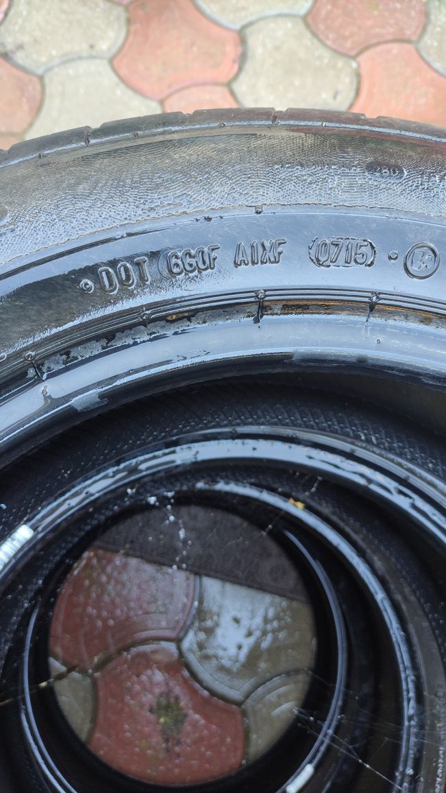 2 + 1 Anvelope vara Continental  205/55/R16/91V DOT 2015, stare buna