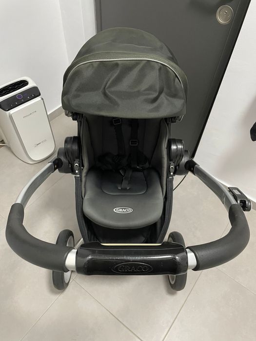 Carut Graco symbio 3 in 1 (landou, scoica si partea sport)+baza scoica