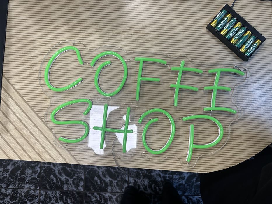 Reclama Led luminata  COFFE SHOP