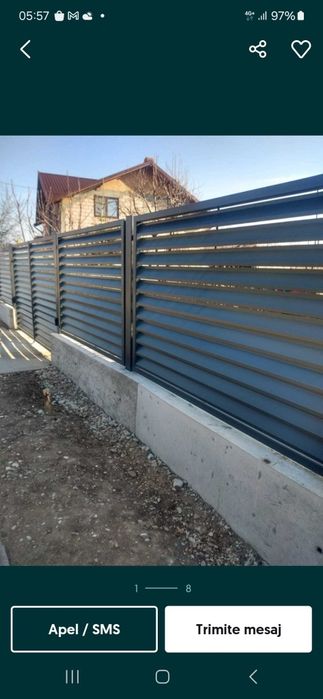 Vând fac garduri din șipcă metalică