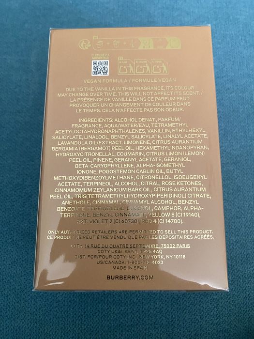 Парфюм Burberry и Yves Saint Laurent