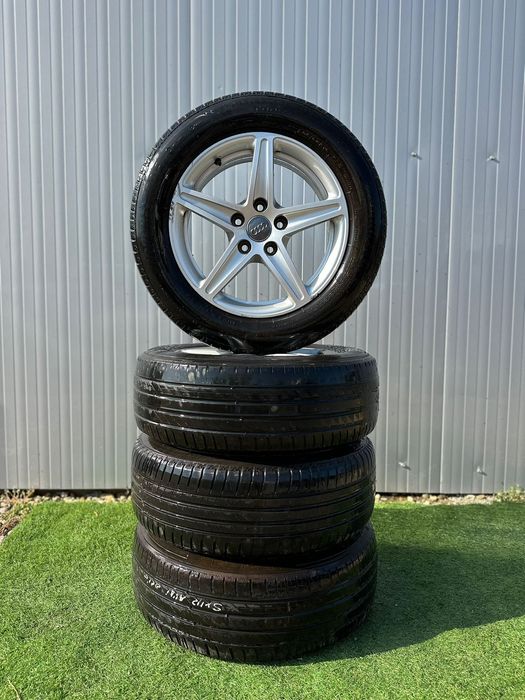 Set Jante Aliaj R16 AUDI 5X112 + Anvelope  Vara