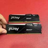 a28 market -DDR5 -32GB-6000mhz Kingston FURY Beast Black RGB б/у