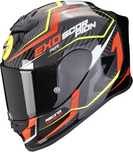 Casca moto integrala SCORPION EXO-R1 EVO AIR Black-Red-Neon Yellow