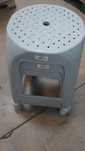 3 tabureti plastic noi diverse culori, H 32cm, sezut 27 cm