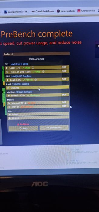 Unitate Pc I7 gen 2, perfect funcționala