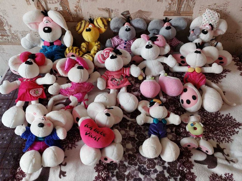 Мышки Диддл. Мышь Diddl, Германия. Коллекция игрушек (цена за все)