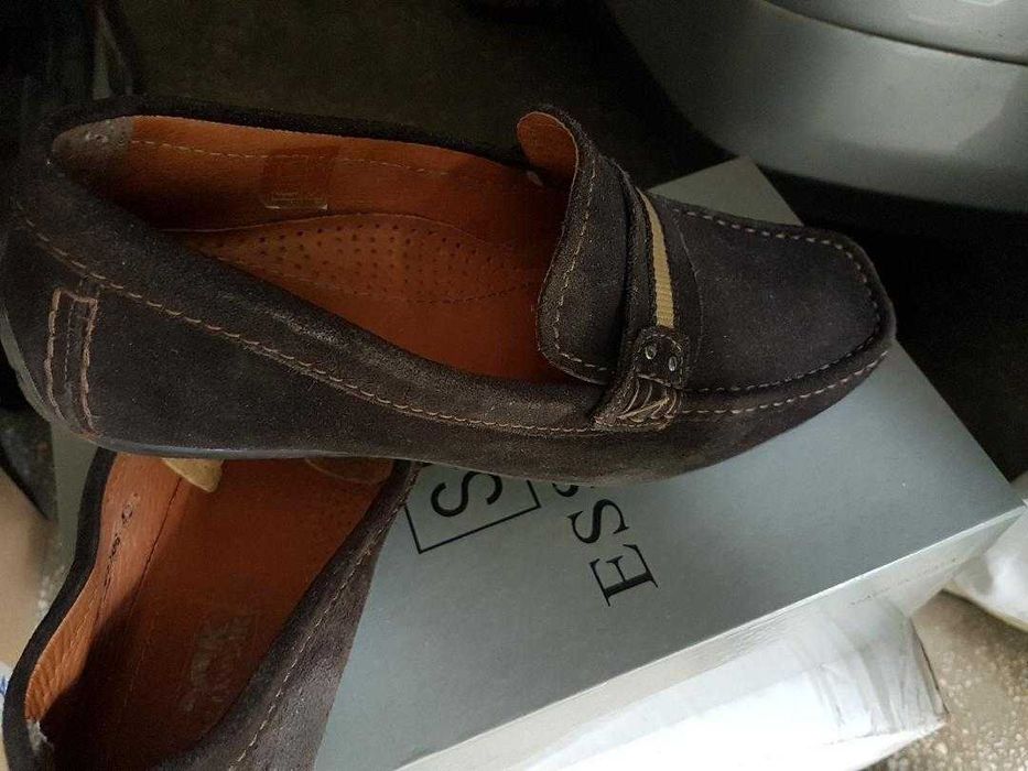 Pantofi 42 sport barbati piele intoarsa maro Am redus pretul!!