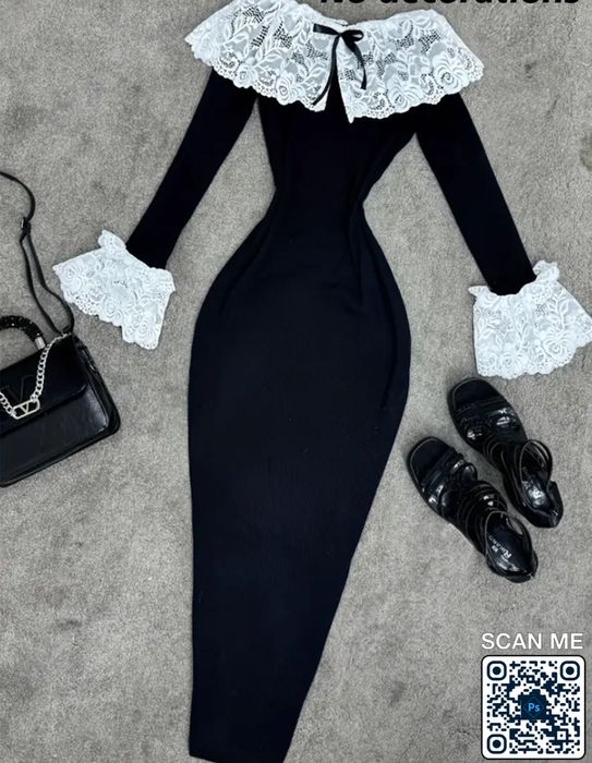 Дамска еластична рокля, Размери M / L / XL