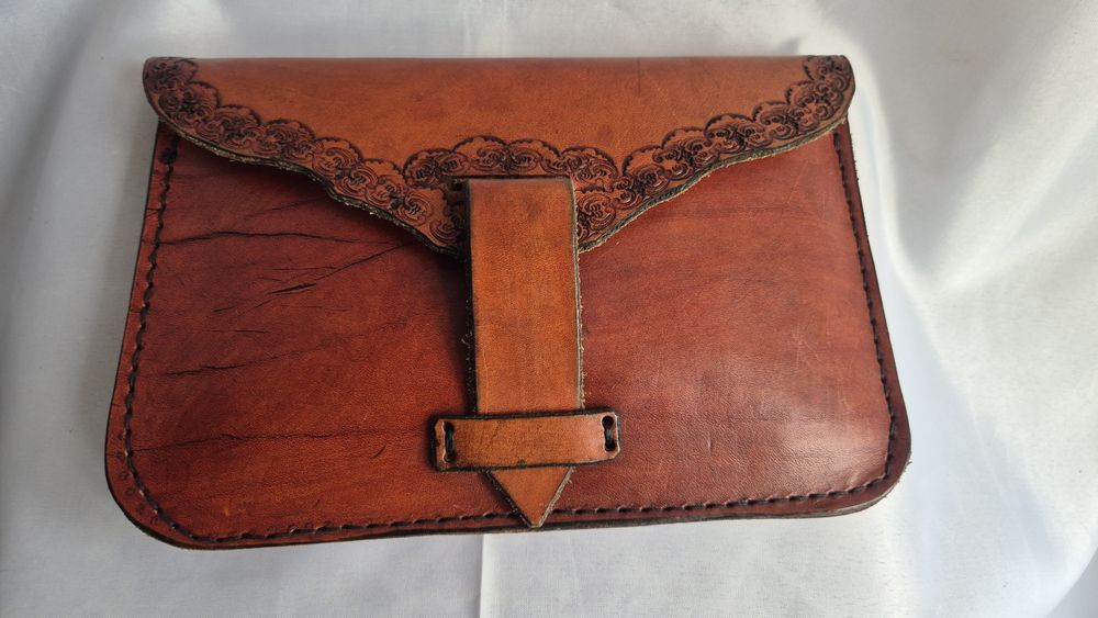 Poseta/plic piele natur hand made