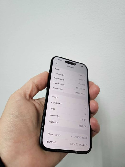 Iphone 16 128 gb impecabil Garantie.