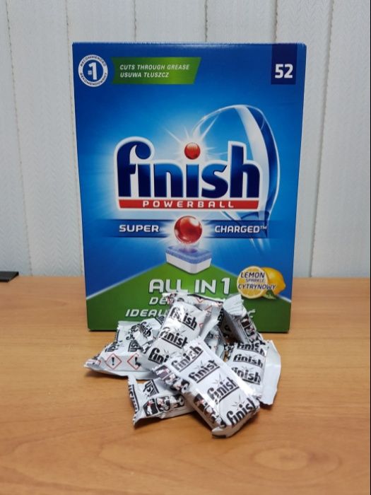 "Finish" таблетки для посудомоечных машин, бытовая химия из Германии