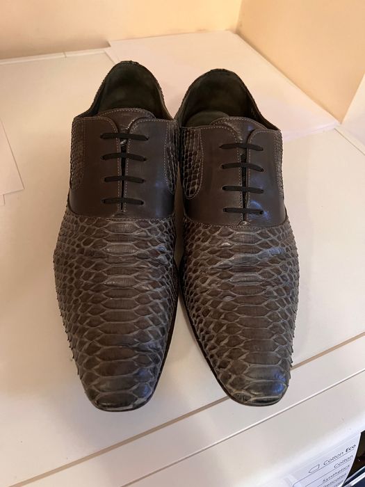 Мъжки елегантни обувки от змийска кожа MORESCHI