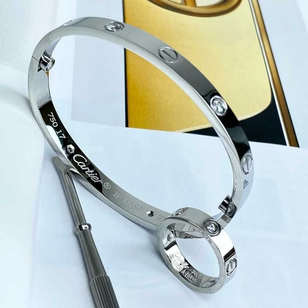 Brățară Cartier LOVE 19 White Gold 22K Diamond