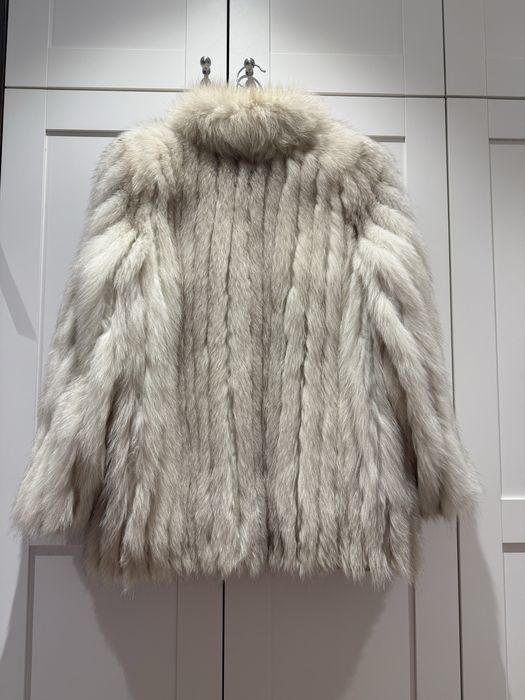Haină de blană din vulpe argintie