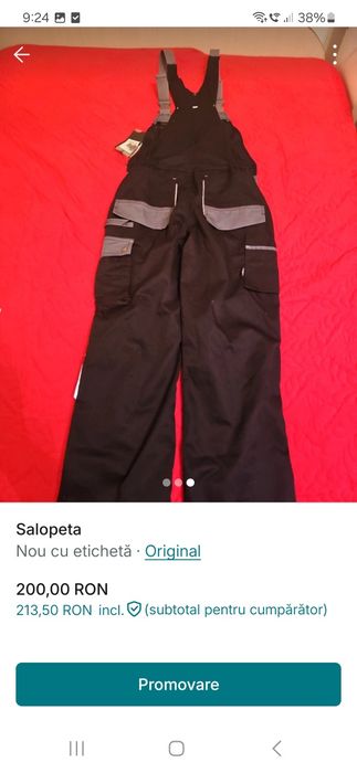 Salopetă pentru bărbați