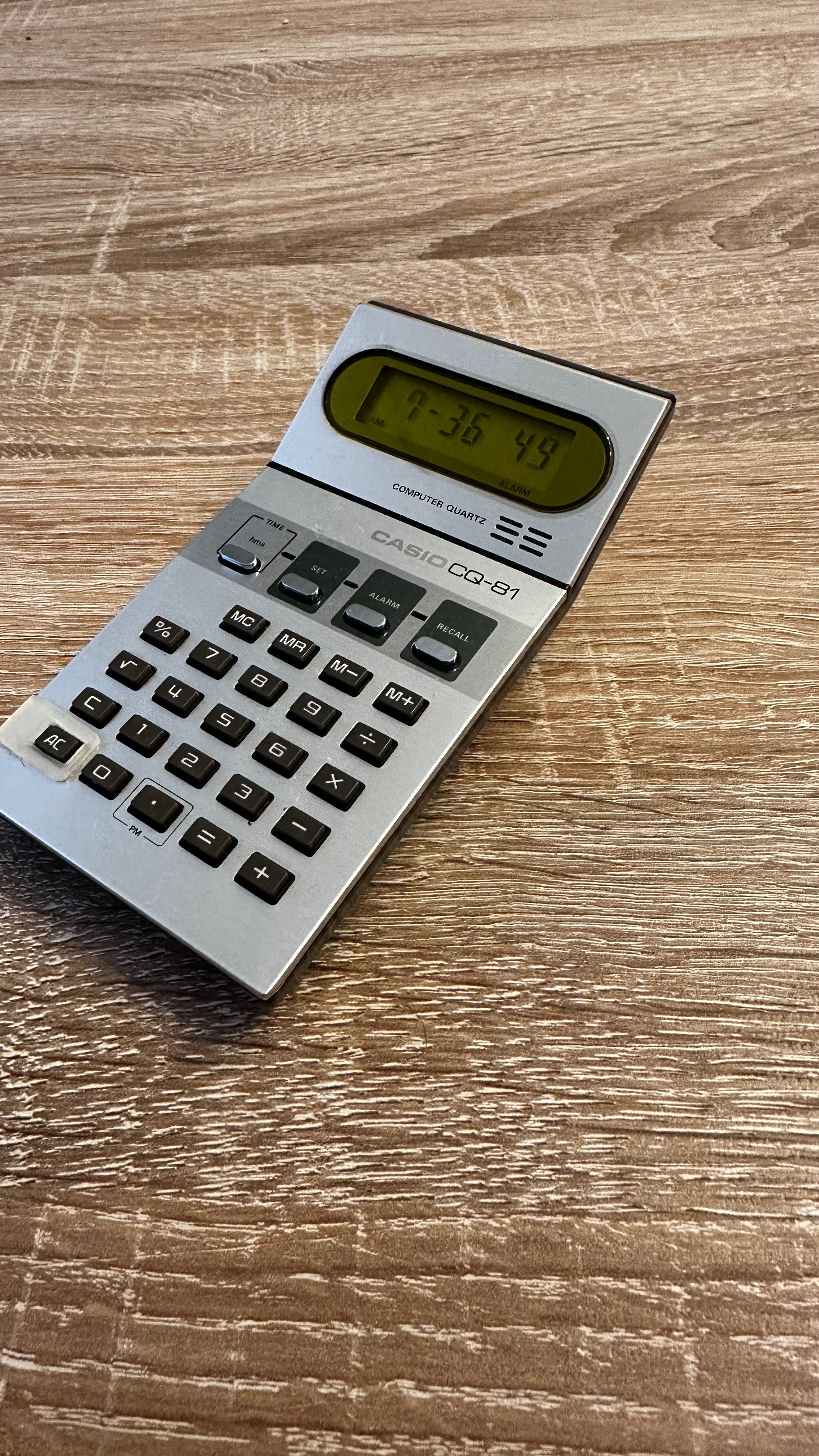Casio CQ-81 calculator cu ceas si alarma rar vintage stare f buna