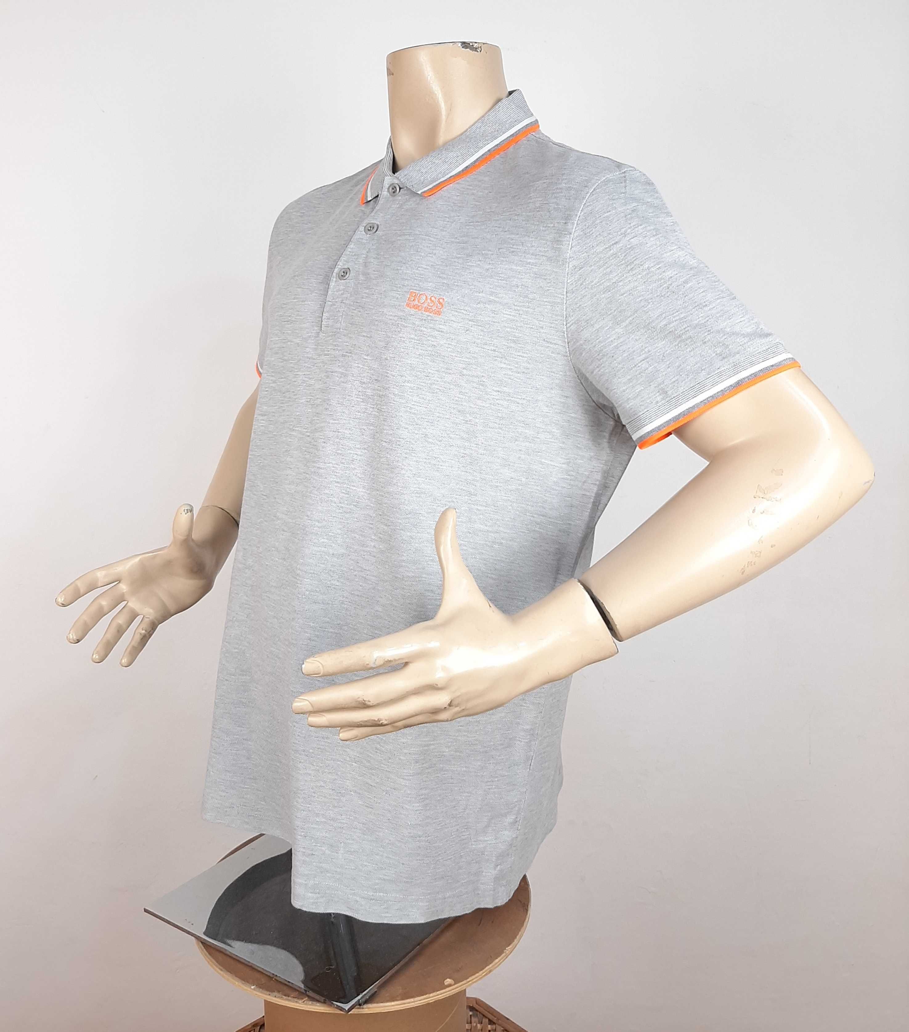 Hugo Boss Paddy 2 - Оригинална мъжка тениска с яка р-р XL