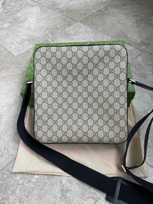 Geanta de umar Gucci Originala Geanta Gucci Supreme Canvas Piele