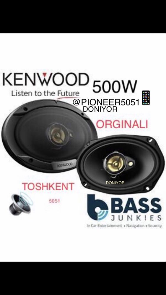 Kenwood 500w янги каропкада калонка 100% оргинал без усилител spark