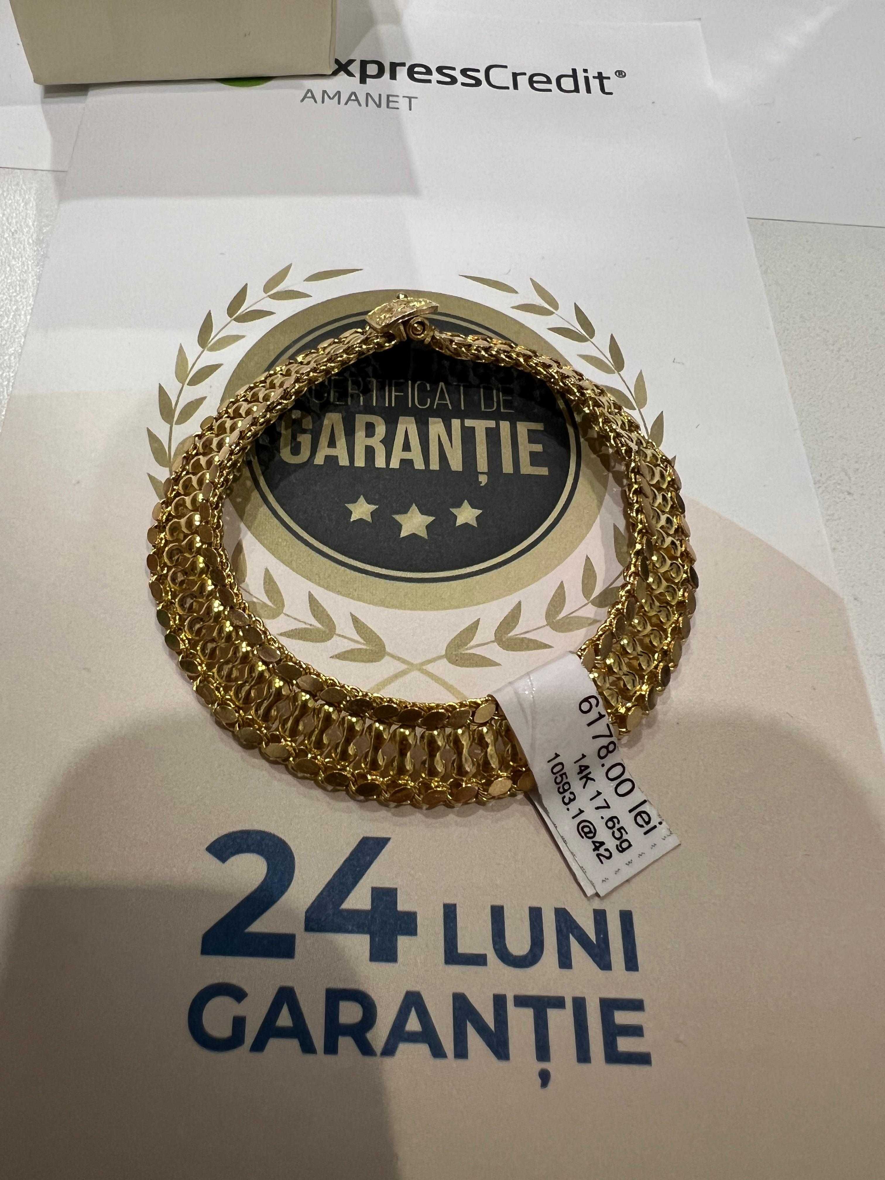 (AG42) Bratara aur 14k 17.65 - Garantie 2 ani!