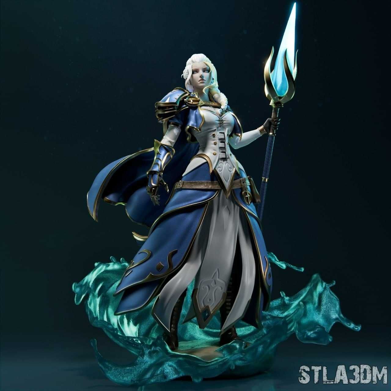 Figurina Custom Pictata Manual Jaina Warcraft