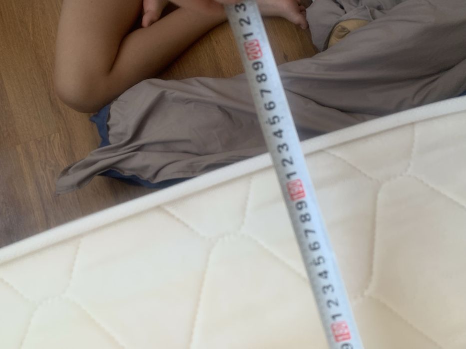 Двухспалка с ортопедическим матрасом  размеры на фото