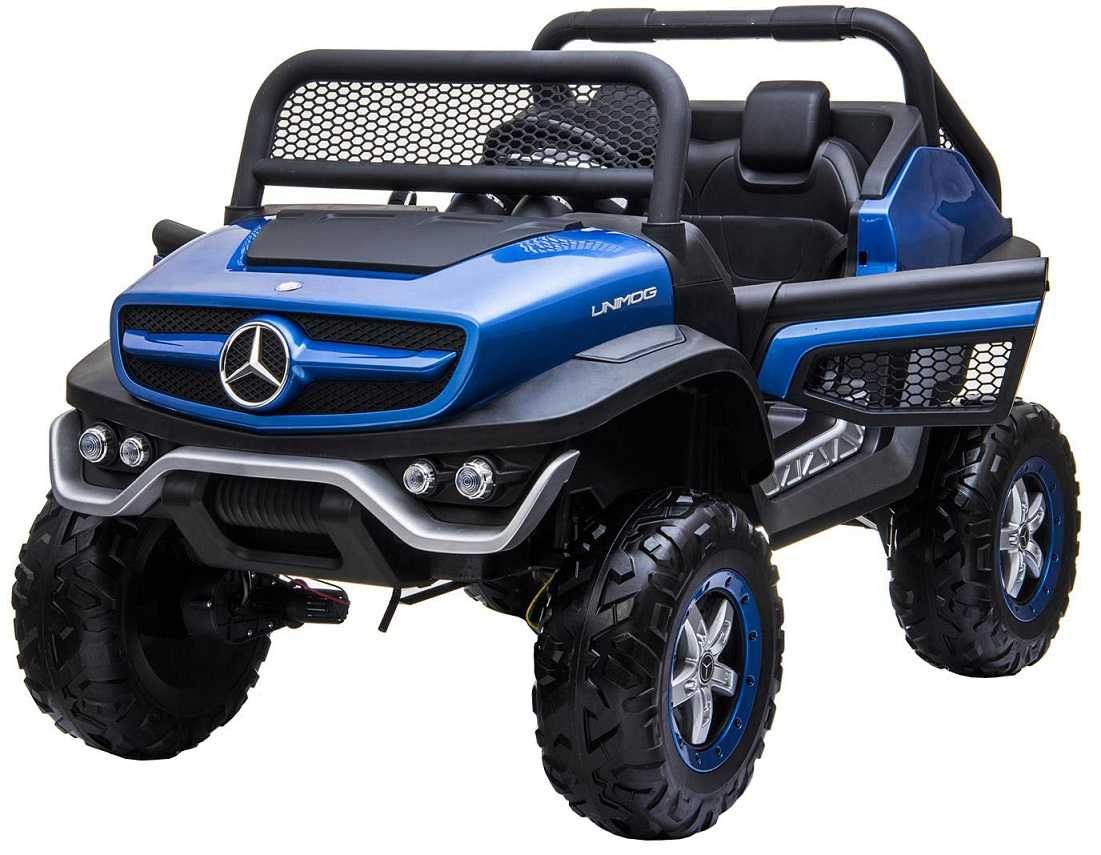 Masinuta electrica copii 2-8 ani Mercedes Unimog BIG 2 loc 4x4 Blue