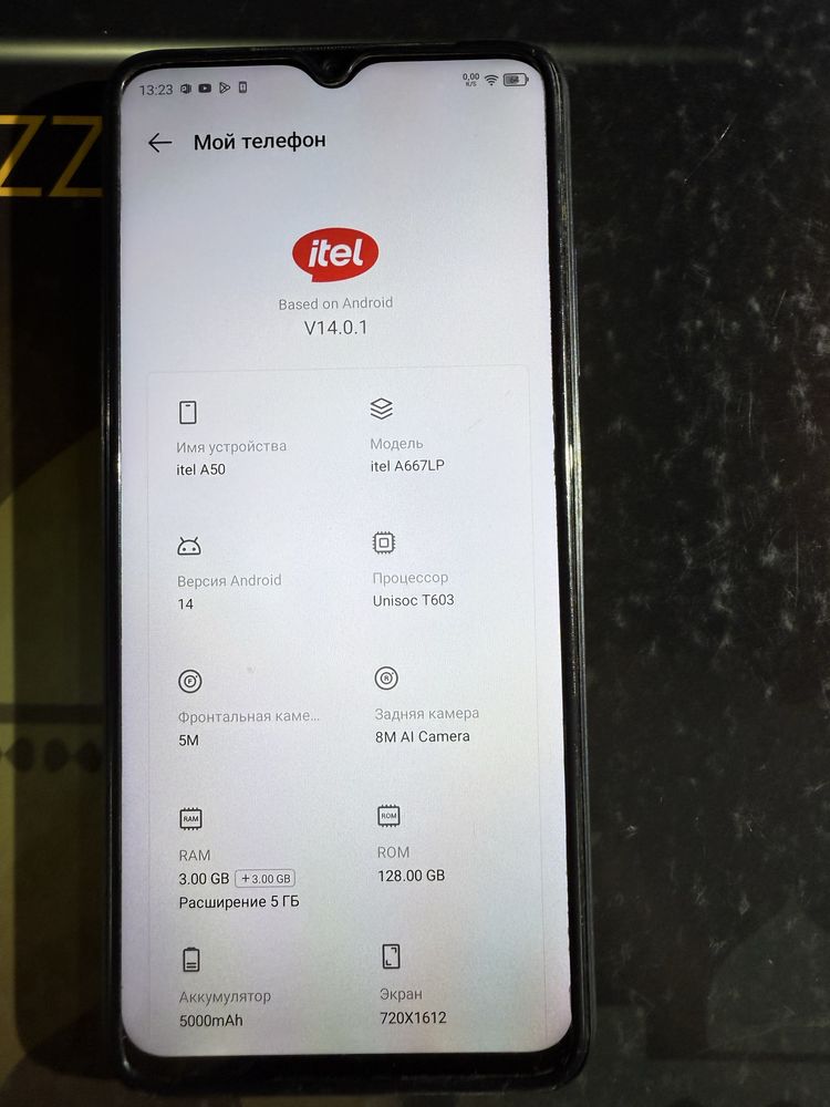 Itel A50 128gb 3+3 ram