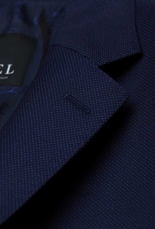 Costum slim 46 S de lux DIGEL material premium moale respirabil navy