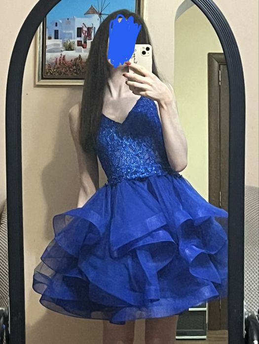 Официална синя рокля