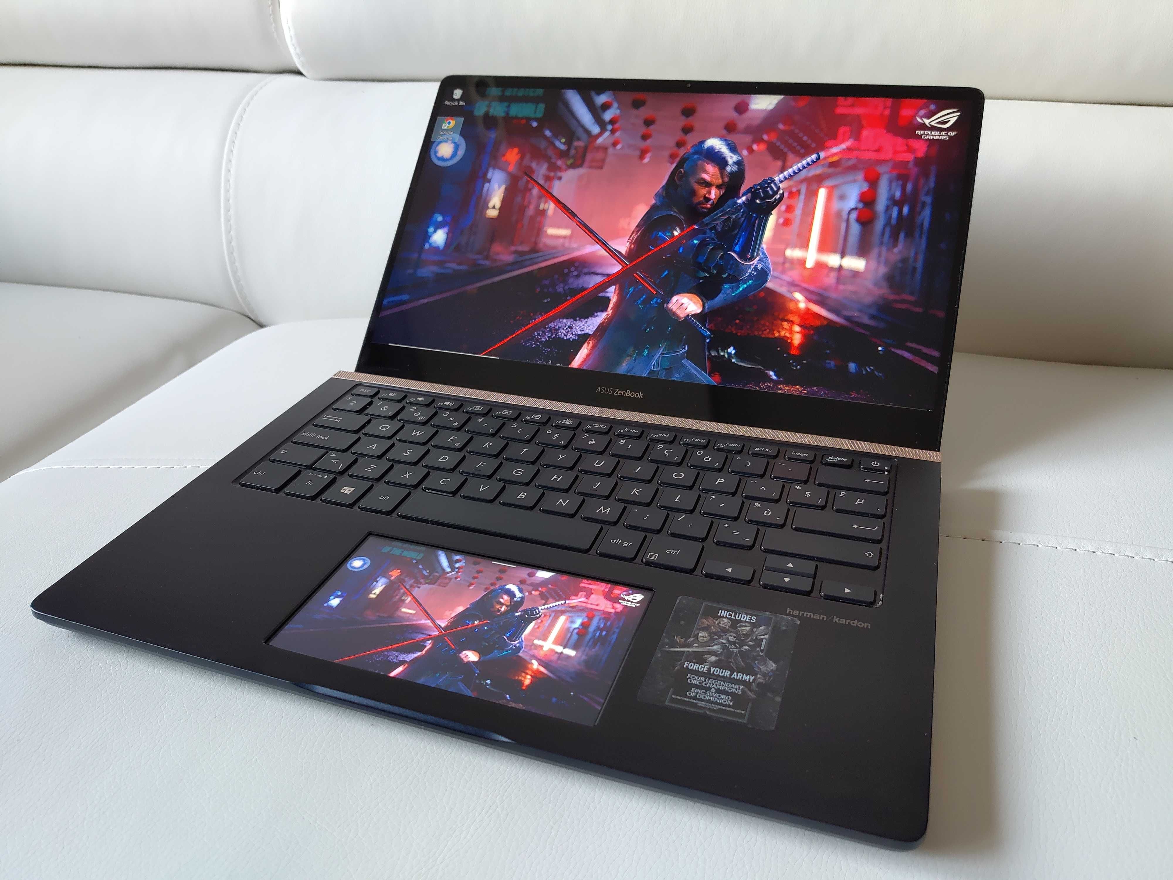 laptop Asus ZenBook ,intel core i7 , 16GB , Dual display, video nvidia