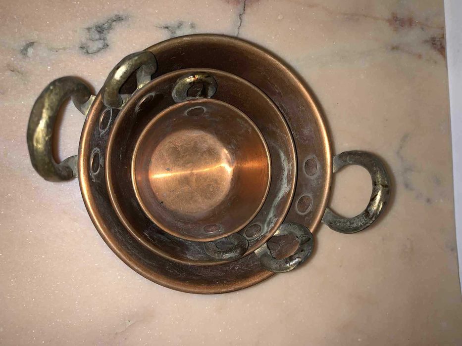 Cratita din cupru decor