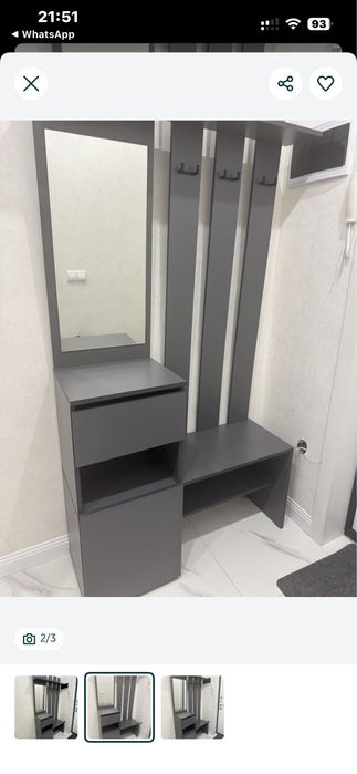 Прихожая . Новая . Цена 45000тг торг