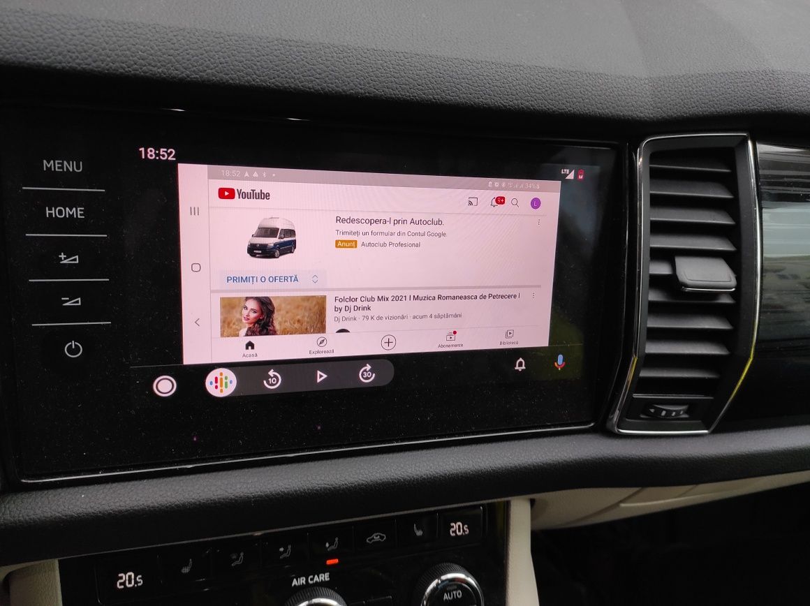 Card youtube  Android Auto Carplay Audi A3 A4 A6 A7 A8 Q2 Q3 Q5 Q7