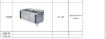 Spalator vase inox dublu cu usi culisante