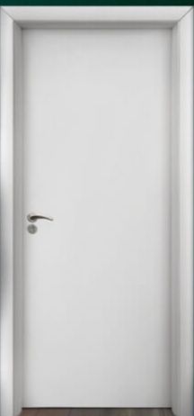 Интериорна HDF врата модел 030, цвят Бял