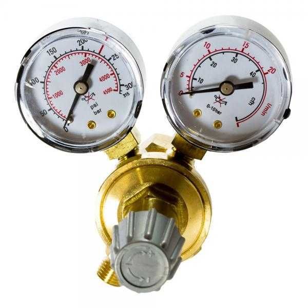 Reductor/regulator presiune argon/CO2 cu 2 ceasuri/manometre, MIG/TIG