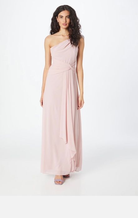 Светло розова дълга рокля за събитие