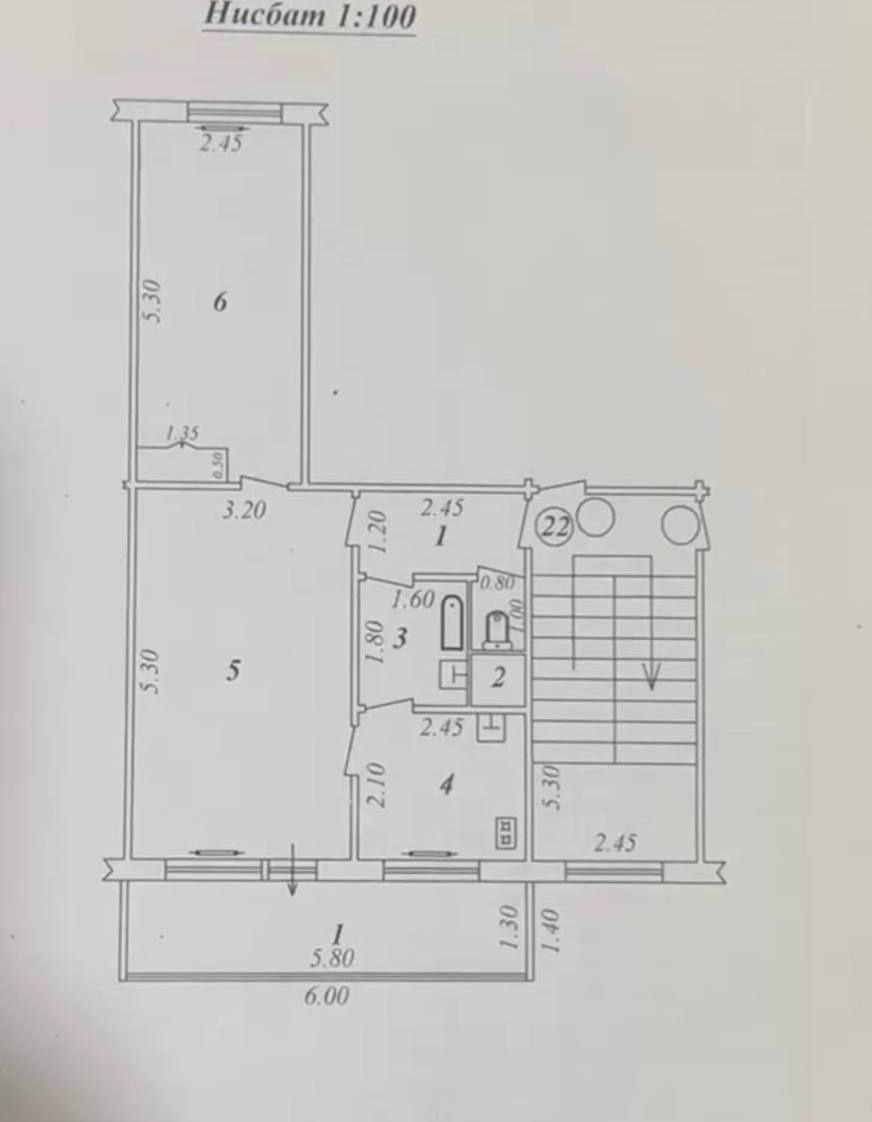 Срочно продается на Авиасозлар-2 (2/1/4 сред ремонт балкон 1.5х6)