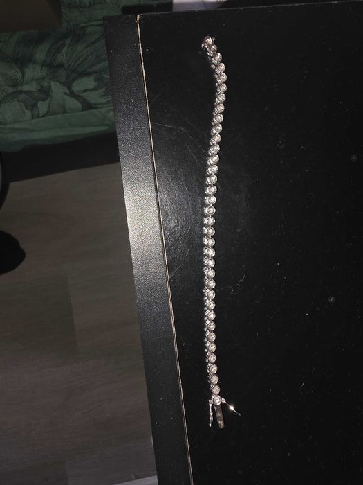 Bratara diamante 4.22 carate aur alb 14k