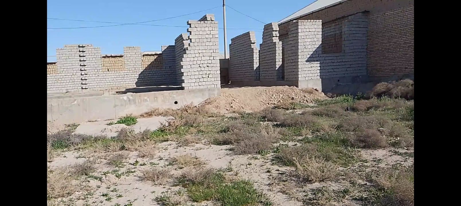 Qurilishi tugallanmagan hovli sotiladi 6 sotix