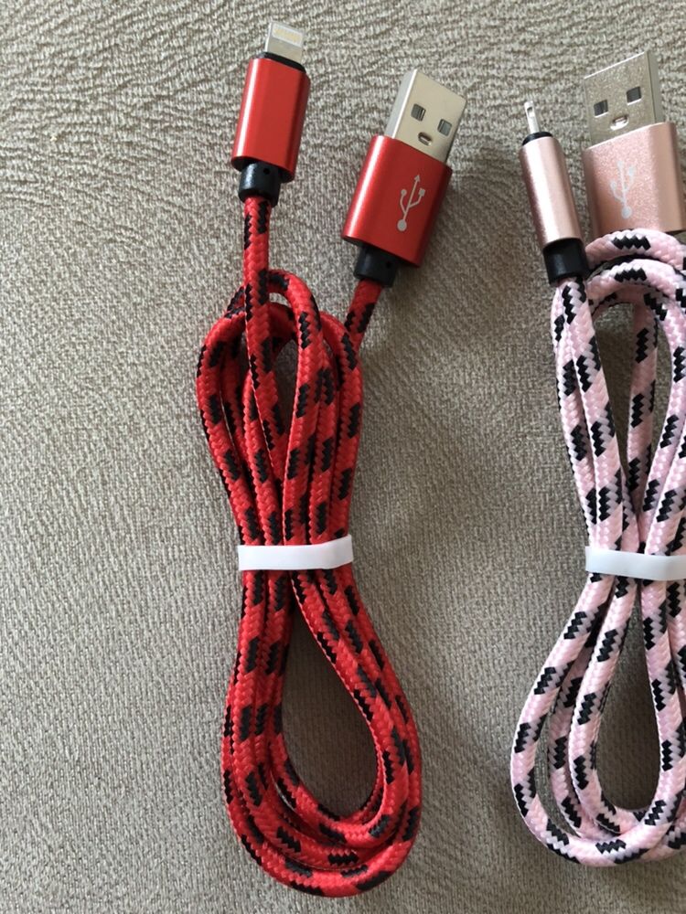 Продавам марков кабел за iPhone lightning data cable 1m oплетен
