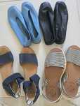 Lot de espadrile sandale, și mocasini piele naturala, 41