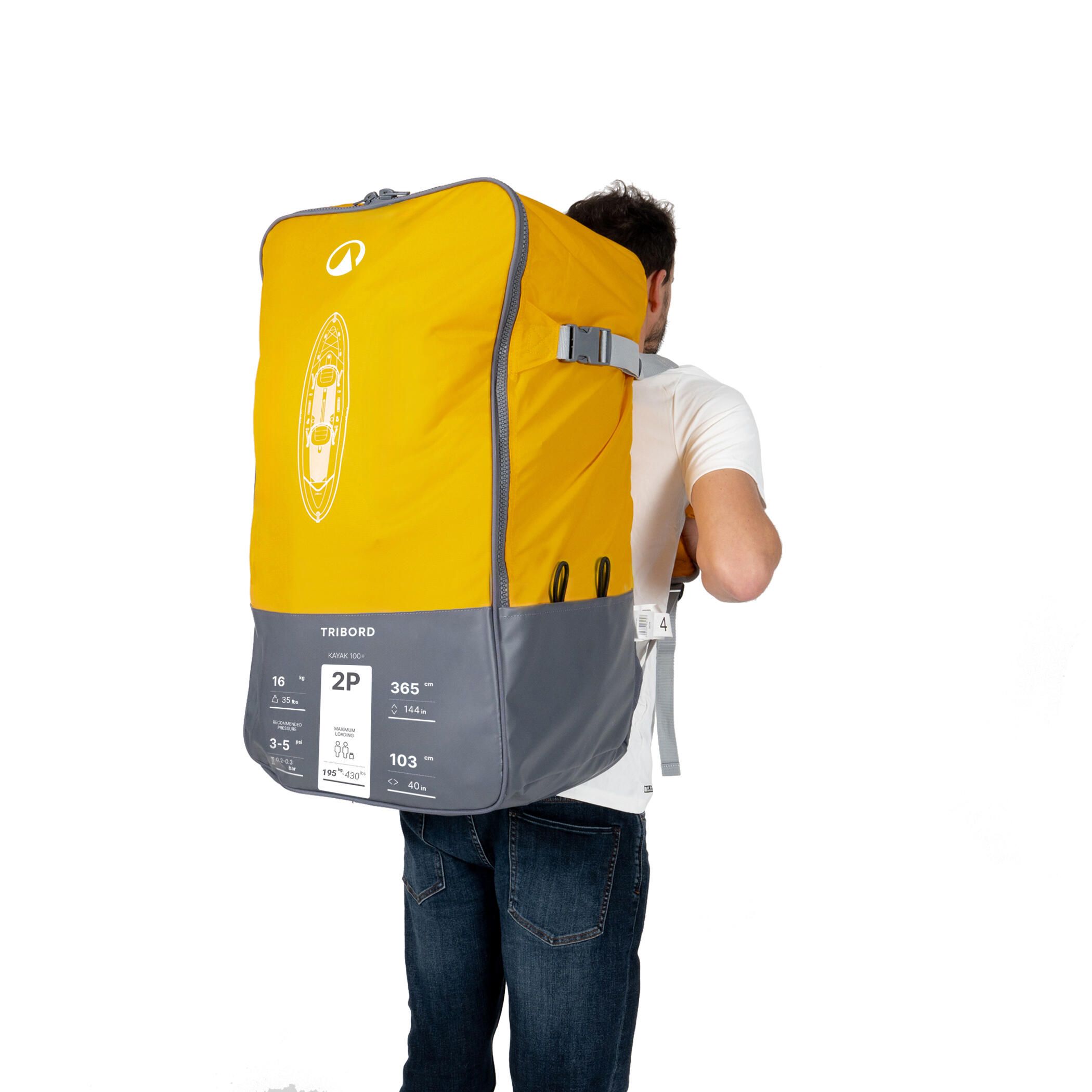 Caiac-canoe gonflabil 2 locuri - produs resigilat (nou) Decathlon