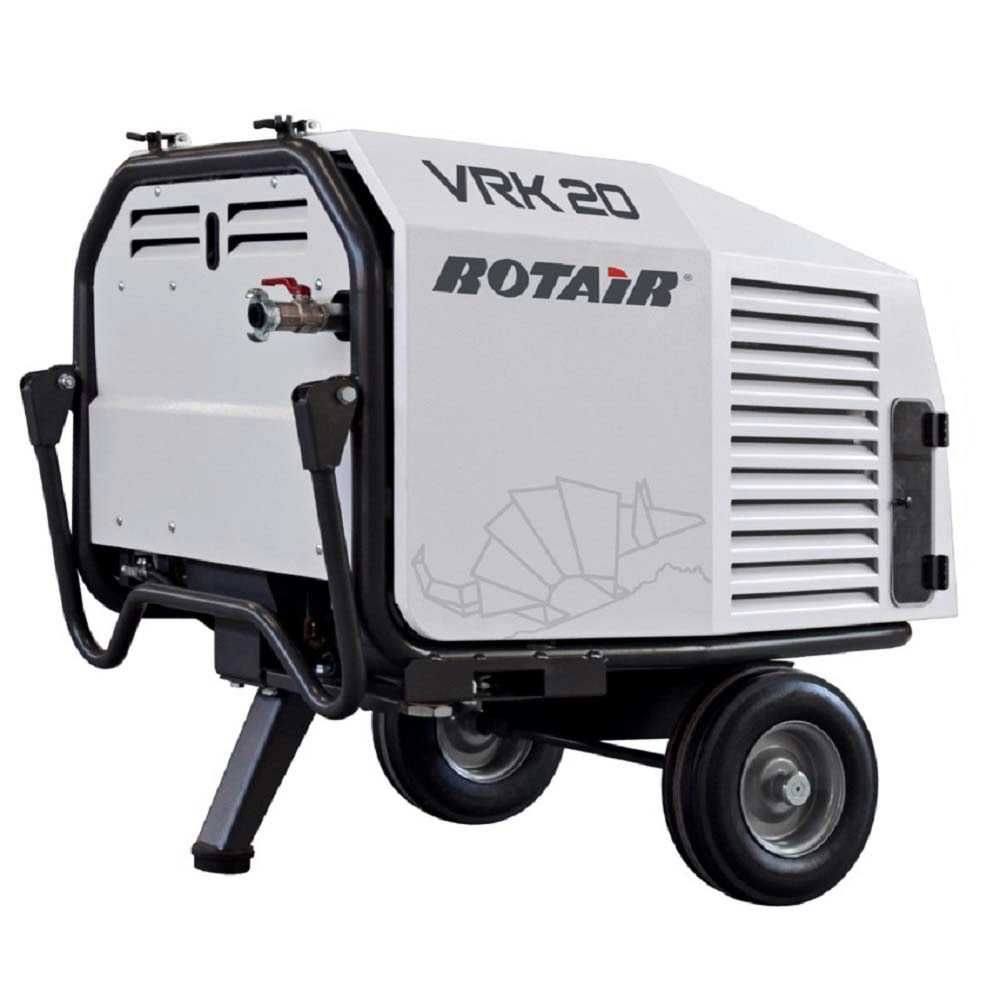 RESIGILAT-Motocompresor ROTAIR VRK 16 AE 1600l/min 6 bar motor benzina
