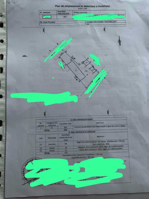 Casa cu teren 360  mp  in zona Mitropolie