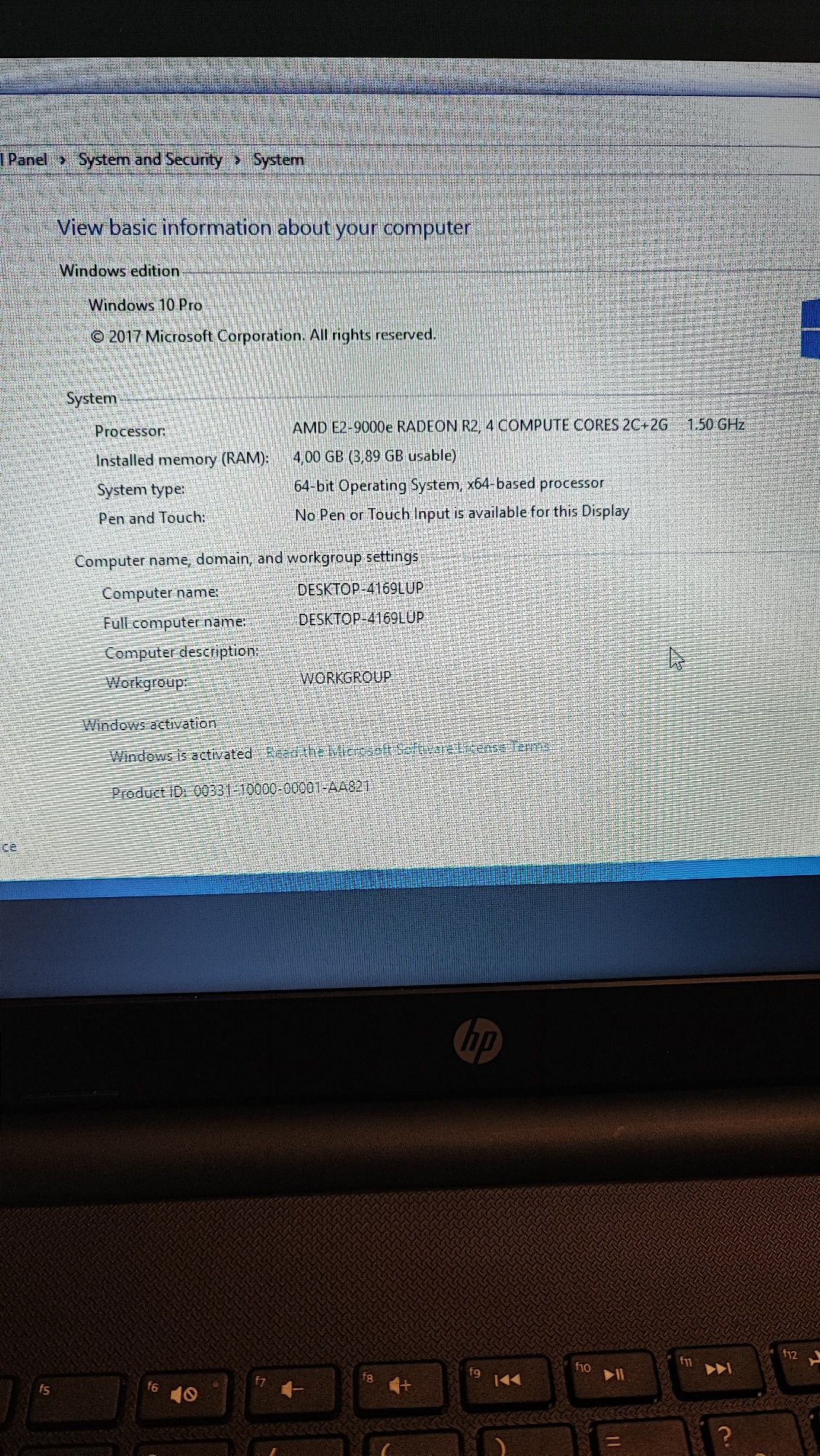 Laptop HP, SSD, Windows 10 Pro